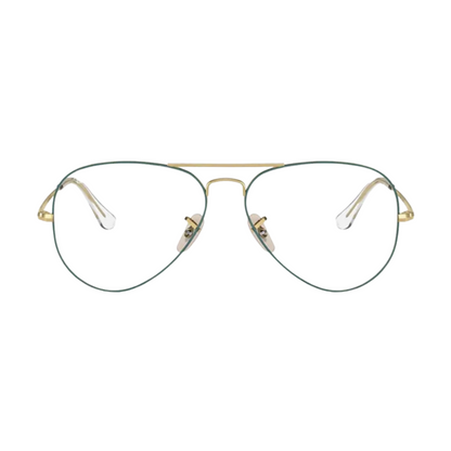 Ray-Ban Turquoise Unisex Aviator Eyeglasses RB6489 3136/58