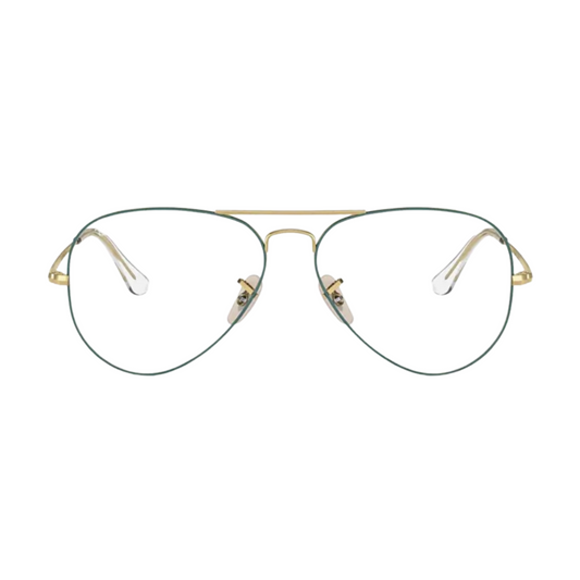 Ray-Ban Turquoise Unisex Aviator Eyeglasses RB6489 3136/58