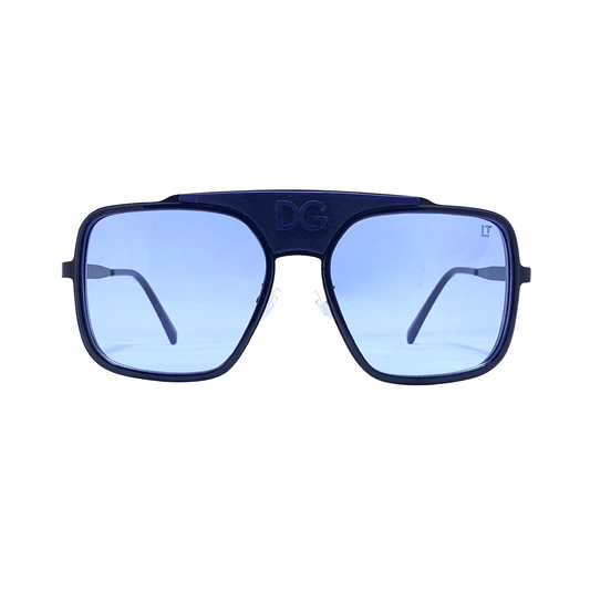 Hip Hop Blue Square Unisex Sunglasses