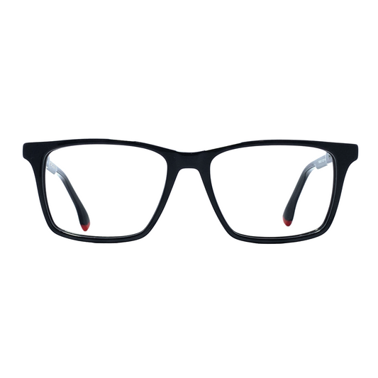 Luxury Line "Raj" Black Square Unisex Eyeglasses RTA6006 C1/53