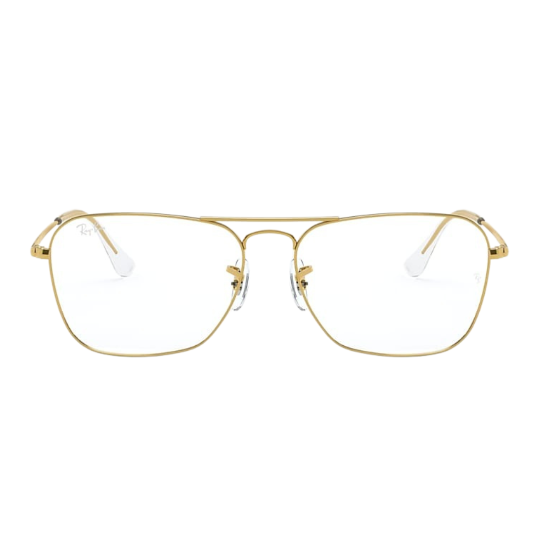 Ray-Ban Caravan Optics with Gold Frame Eyeglasses for Men RB6536 3086/58