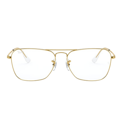 Ray-Ban Caravan Optics with Gold Frame Eyeglasses for Men RB6536 3086/58