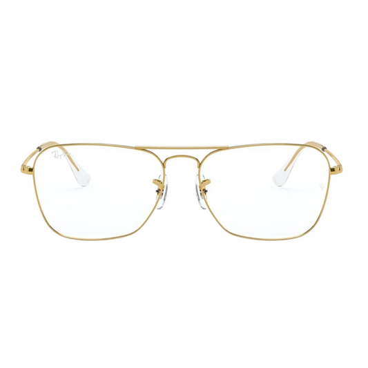 Ray-Ban Caravan Optics with Gold Frame Eyeglasses for Men RB6536 3086/58