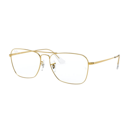 Ray-Ban Caravan Optics with Gold Frame Eyeglasses for Men RB6536 3086/58