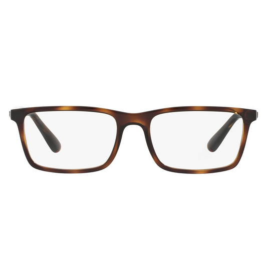 Ray-Ban Havana Brown Rectangle Unisex Eyeglasses RB7091I 2012/54