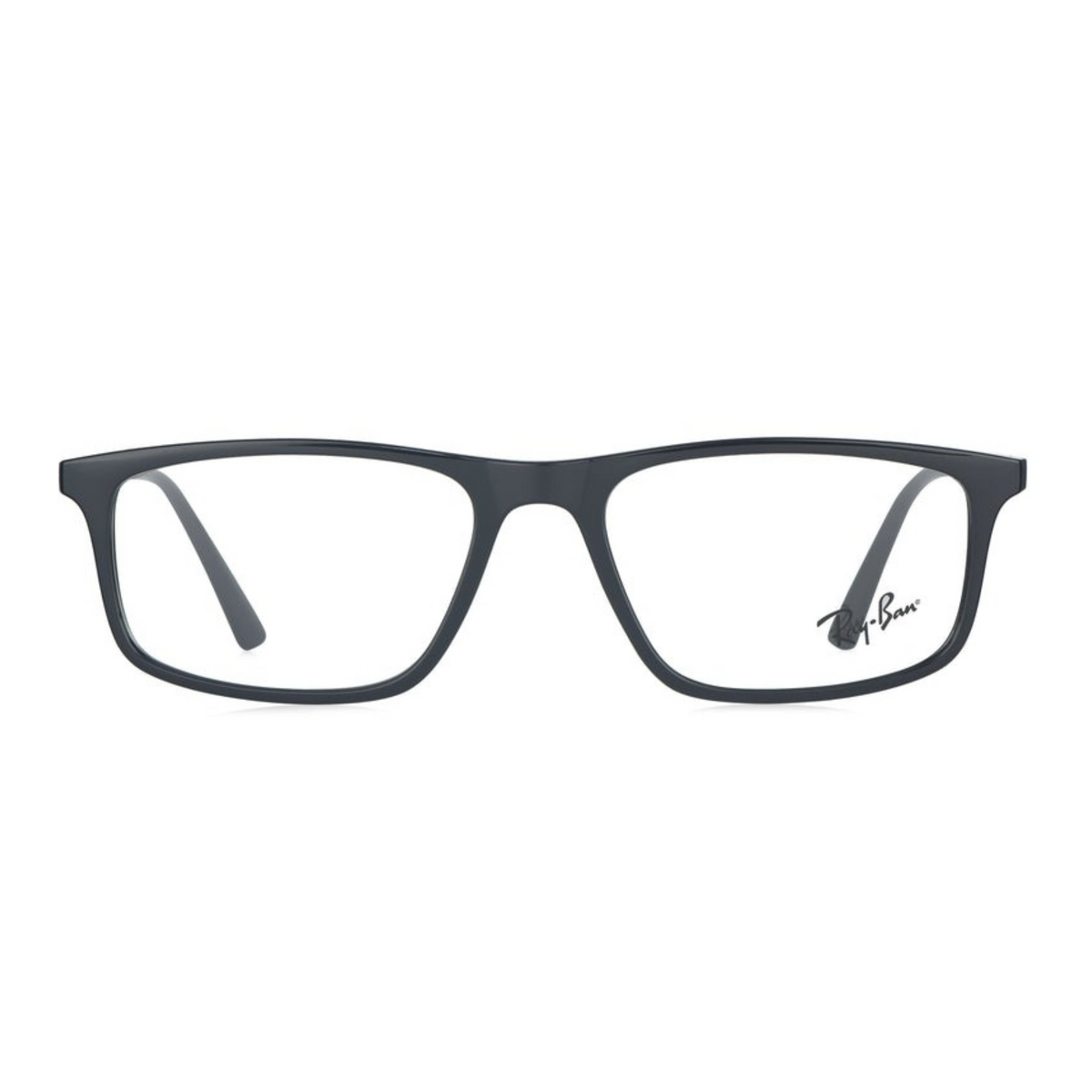 Ray-Ban Black Rectangle Sport Eyeglasses for Men RB7128II 2000/53 ...