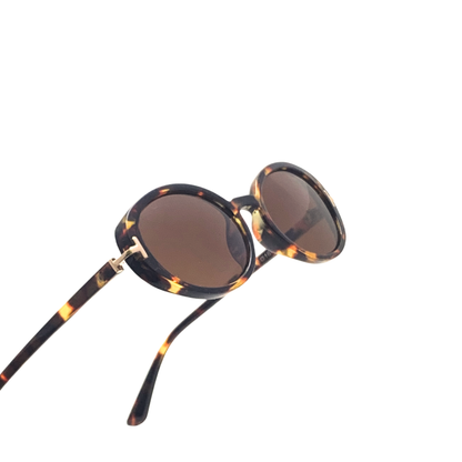 Hip Hop Havana Oval Sunglasses for Women