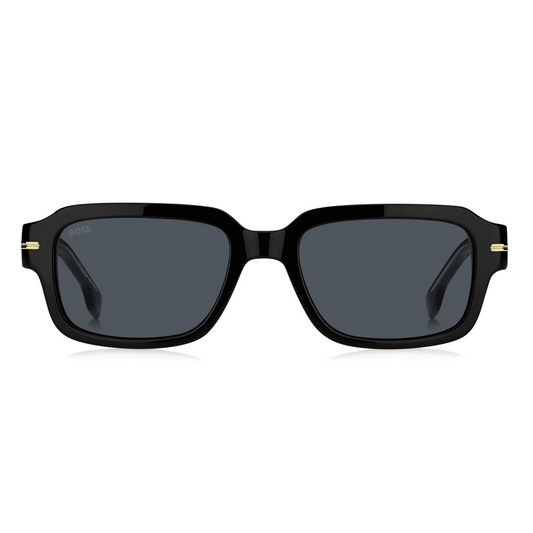 BOSS Square Black Unisex Sunglasses 1596/S 807A9