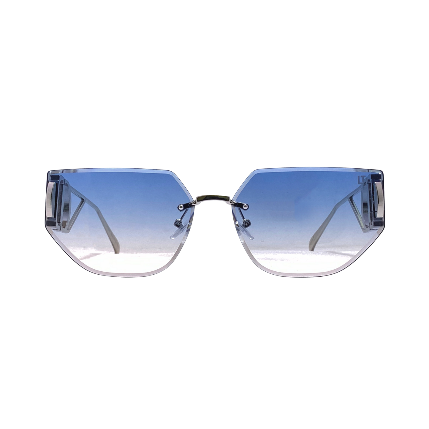 Hip Hop Blue "Hexagon" Unisex Sunglasses