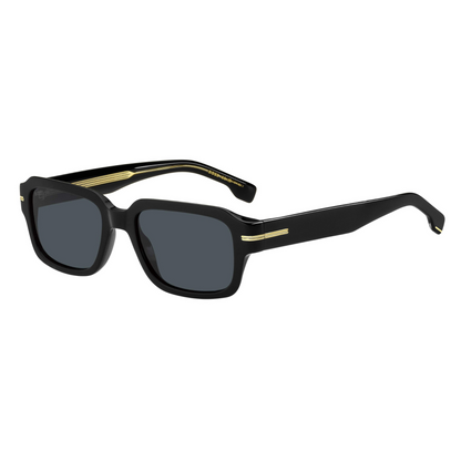 BOSS Square Black Unisex Sunglasses 1596/S 807A9