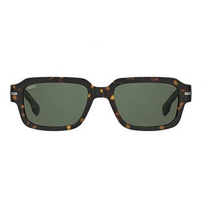 BOSS Dark Tortoise Square Unisex Sunglasses 1596/S O8607