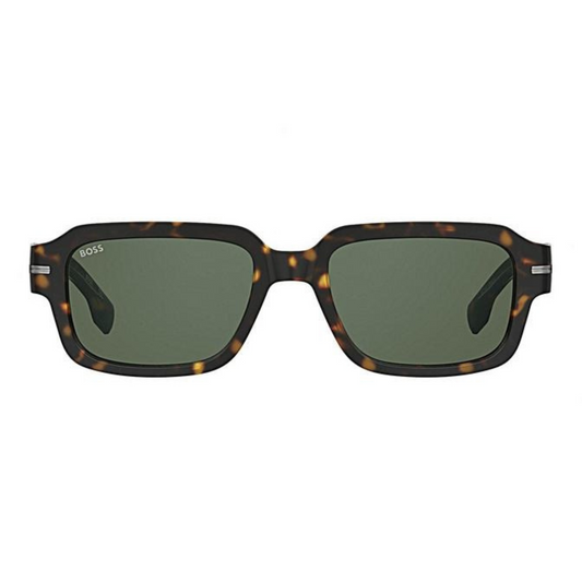 BOSS Dark Tortoise Square Unisex Sunglasses 1596/S O8607