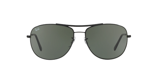 RAY-BAN Forest Green Highstreet Square Sunglasses 0RB3412I 001/63