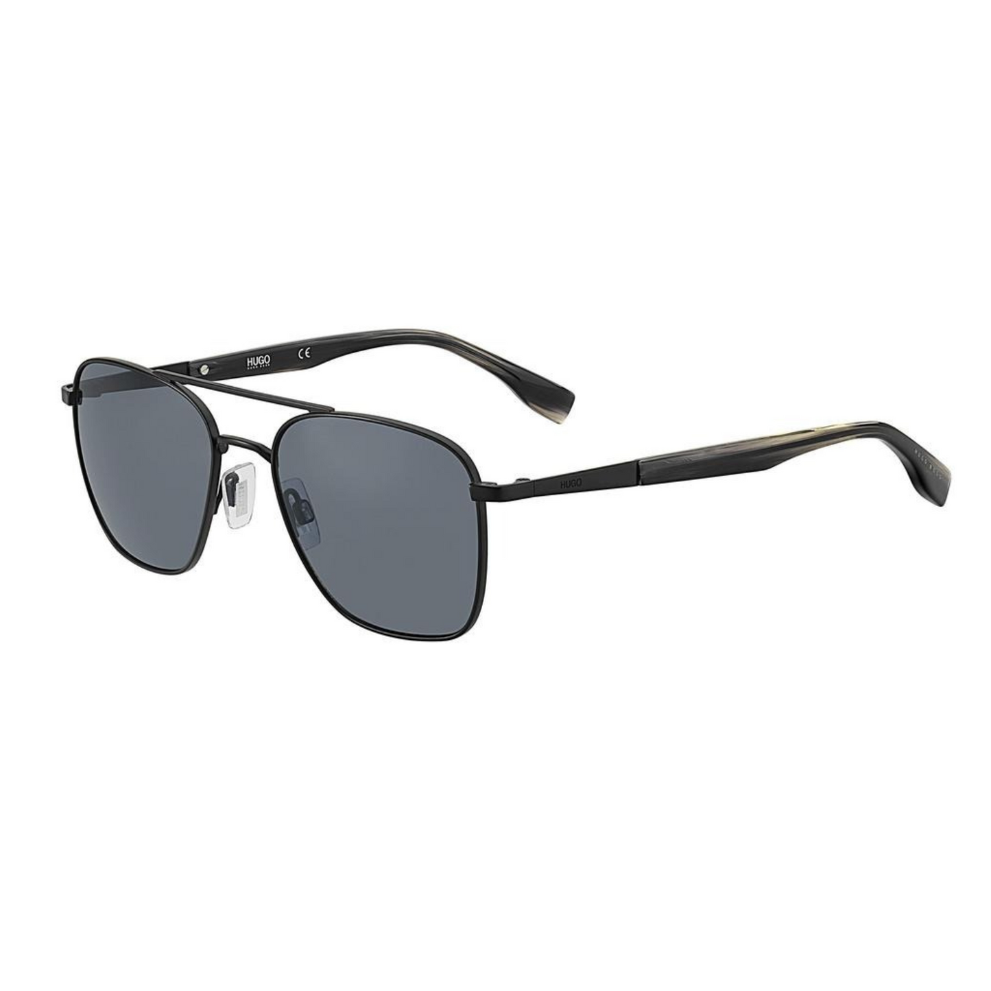 Hugo Boss Matte Black Square Unisex Sunglasses HG0330/S 003IR/55