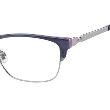 Fossil Blue Clubmaster Eyeglasses for Women FOS7026 PJP/52