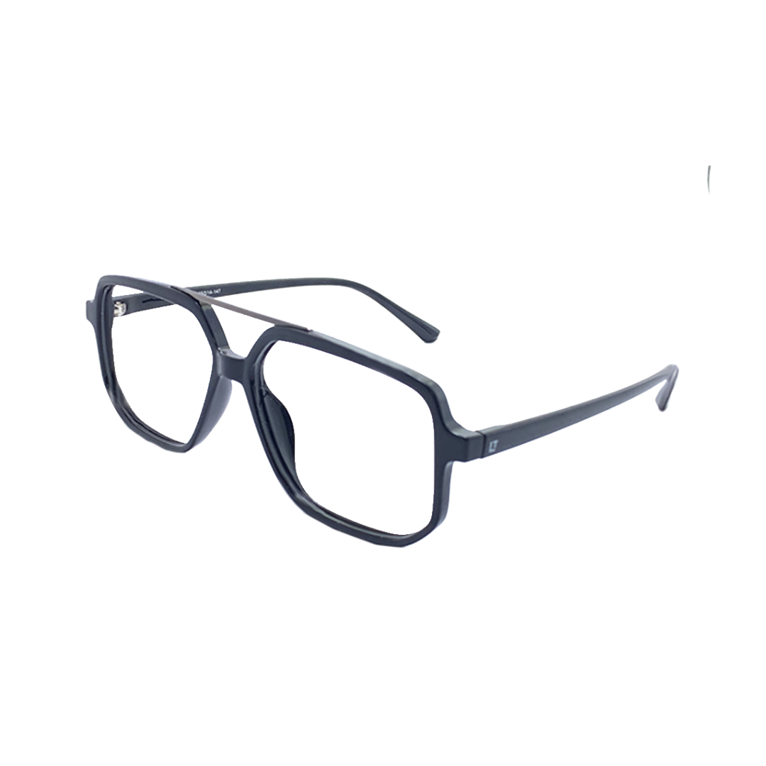 Essentials "Skyro" Square Aviator Bluecut Zero Power Eyeglasses 3257