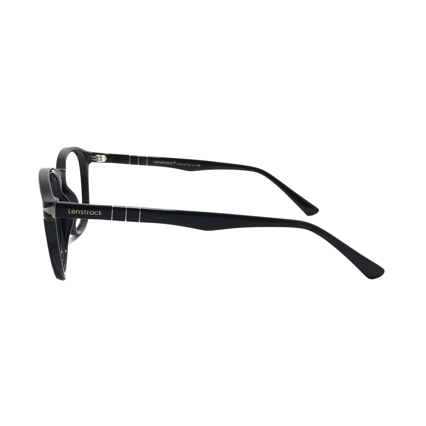 Luxury Line "Amar" Black Oval Unisex Eyeglasses RTA2901 C1/52