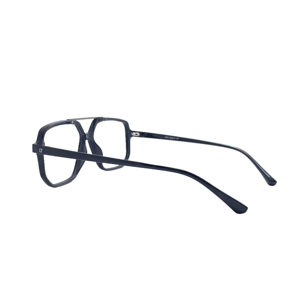 Essentials "Skyro" Square Aviator Bluecut Zero Power Eyeglasses 3257