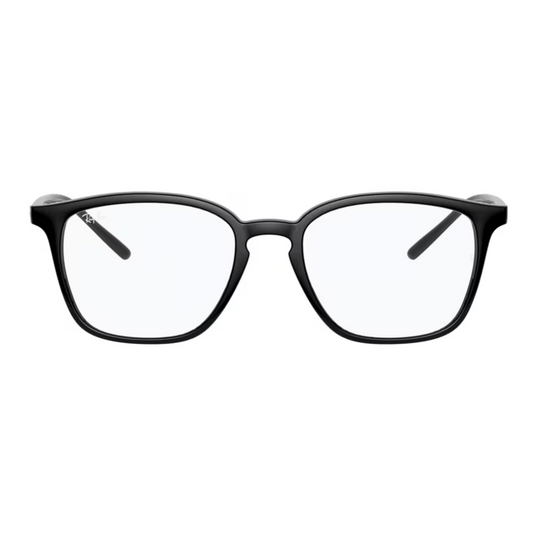 Ray-Ban Square Unisex Black Eyeglasses RB7185