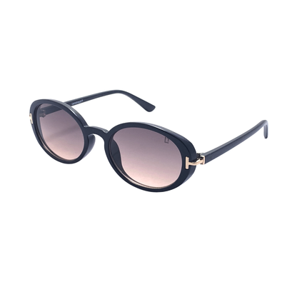 Hip Hop Black Oval Sunglasses for Women