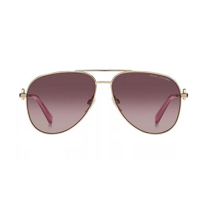 Marc Jacobs Rose Gold Aviator Unisex Sunglasses MARC 653/S Y113X