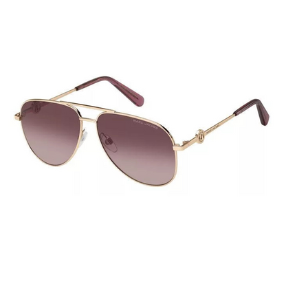 Marc Jacobs Rose Gold Aviator Unisex Sunglasses MARC 653/S Y113X