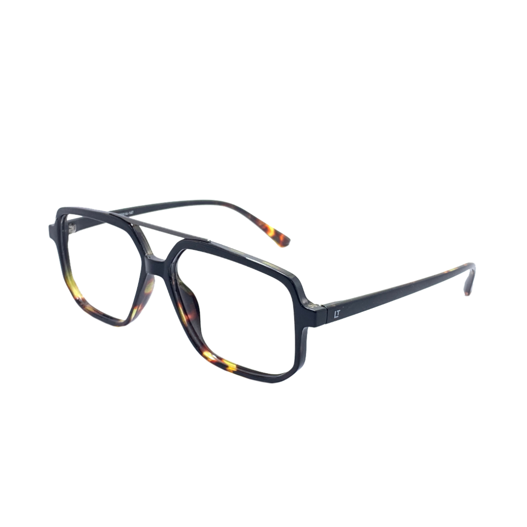 Essentials "Skyro" Square Aviator Bluecut Zero Power Eyeglasses 3257