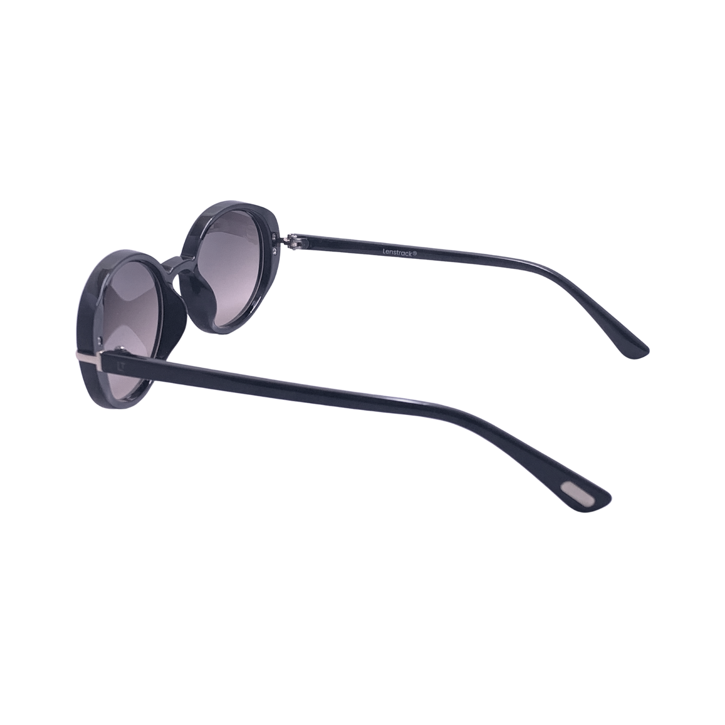 Hip Hop Black Oval Sunglasses for Women