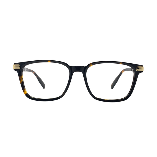 Advanced "Deva" Havana Square Unisex Eyeglasses 120406J C4/52