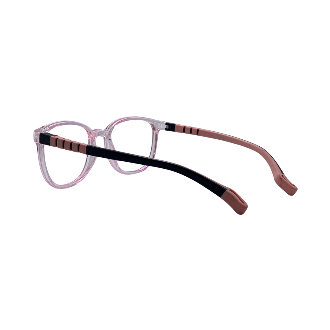 Essentials "Tinkle" Transparent Pink Kids Flexible Eyeglasses TR 12