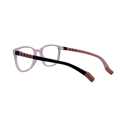 Essentials "Tinkle" Transparent Pink Kids Flexible Eyeglasses TR 12