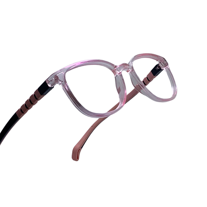 Essentials "Tinkle" Transparent Pink Kids Flexible Eyeglasses TR 12