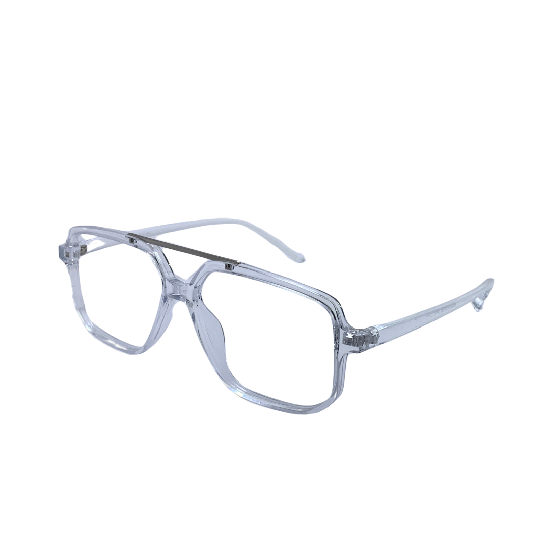 Essentials "Skyro" Square Aviator Bluecut Zero Power Eyeglasses 3257