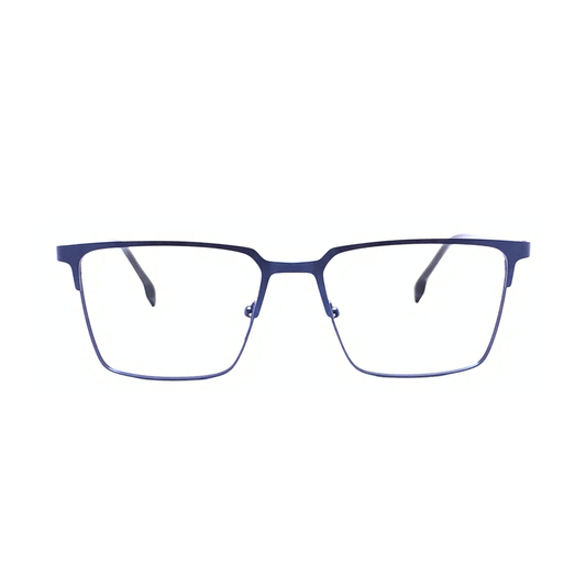 Luxury Line "Ved" Square Blue Unisex Eyeglasses RTM1008 C3/55