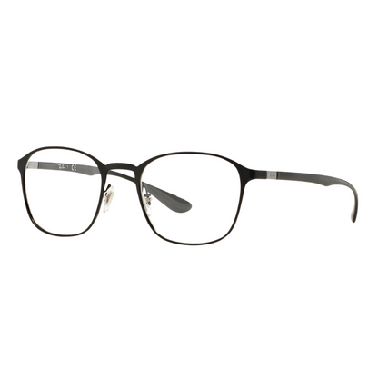 Rayban Shiny Black Square Unisex Eyeglasses RB6357 2509