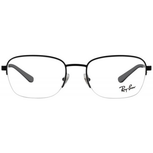 Ray-Ban Black Half Rim Eyeglasses for Men RX6463I 2509/53