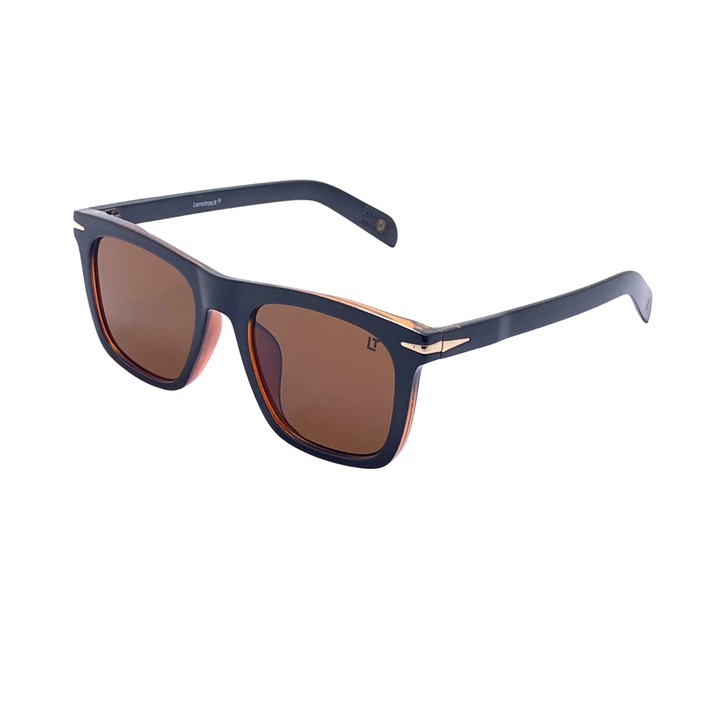 Hip Hop Brown Square Unisex Sunglasses