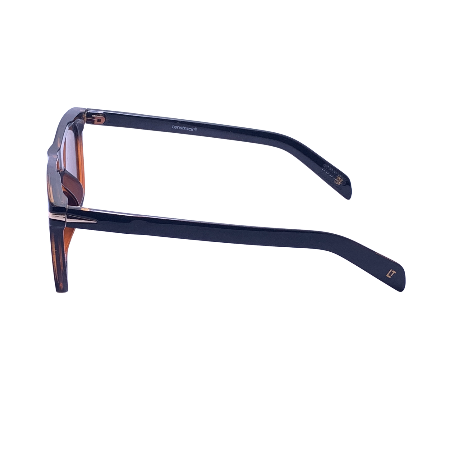 Hip Hop Brown Square Unisex Sunglasses