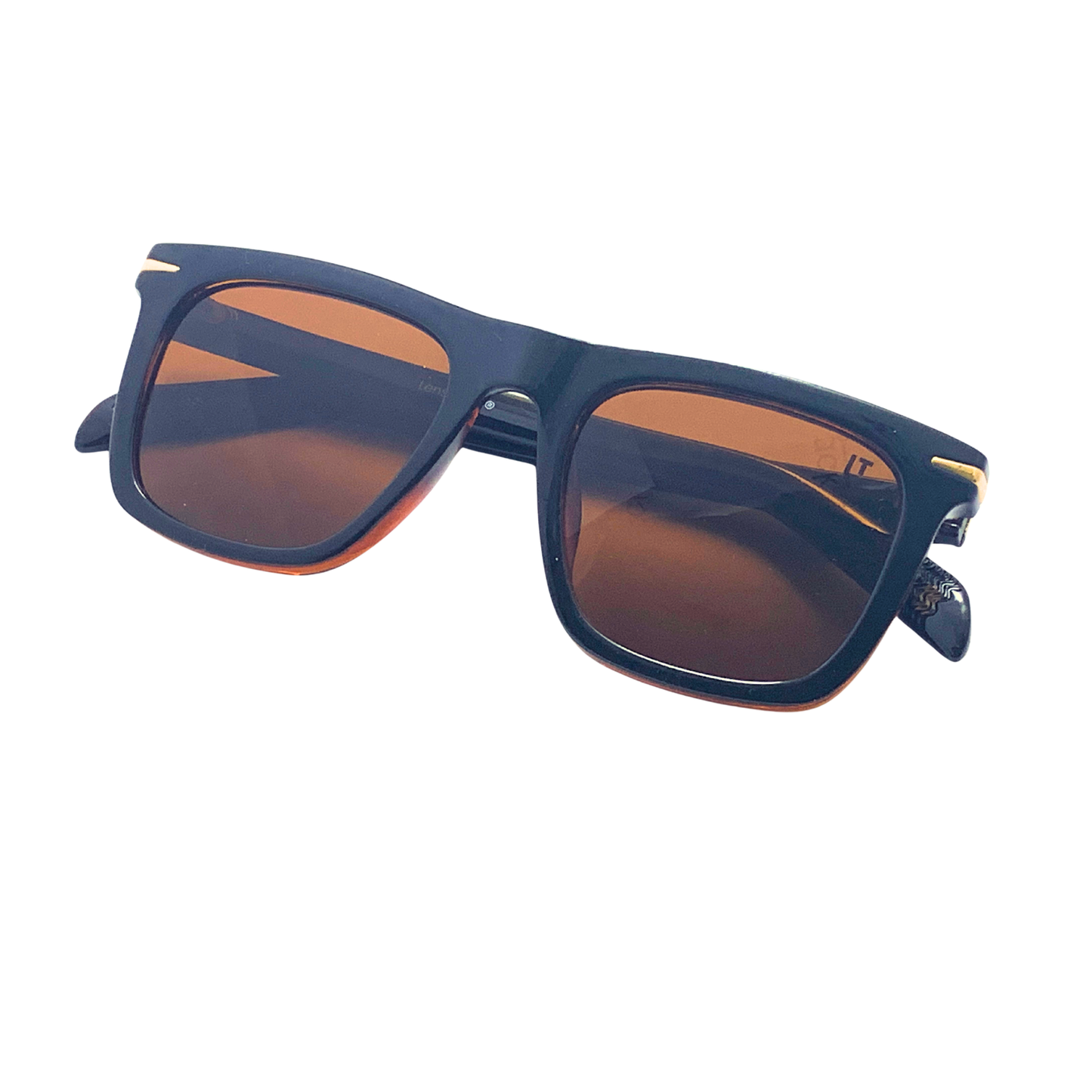 Hip Hop Brown Square Unisex Sunglasses