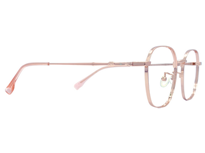 Lensnut Latemon Rose Gold Cateye Full Rim Eyeglasses LNk218018C3