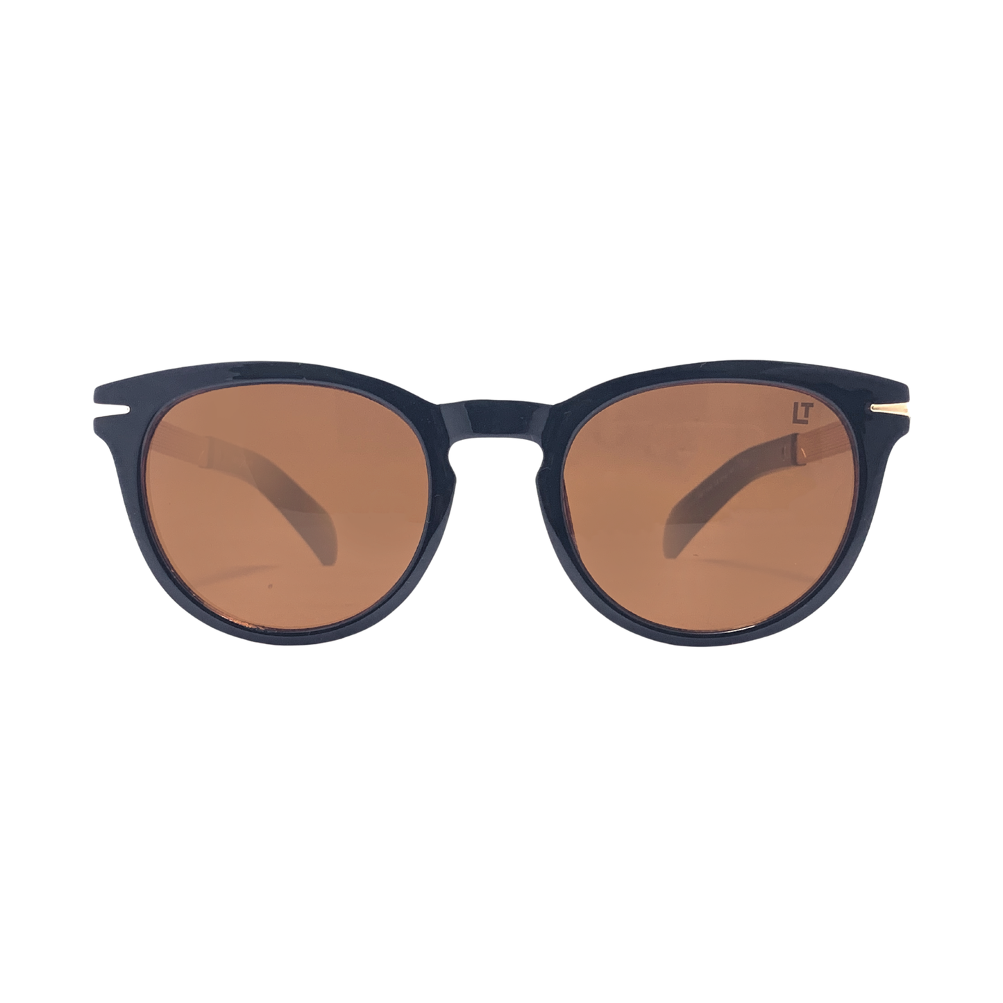 Hip Hop Brown Oval Unisex Sunglasses