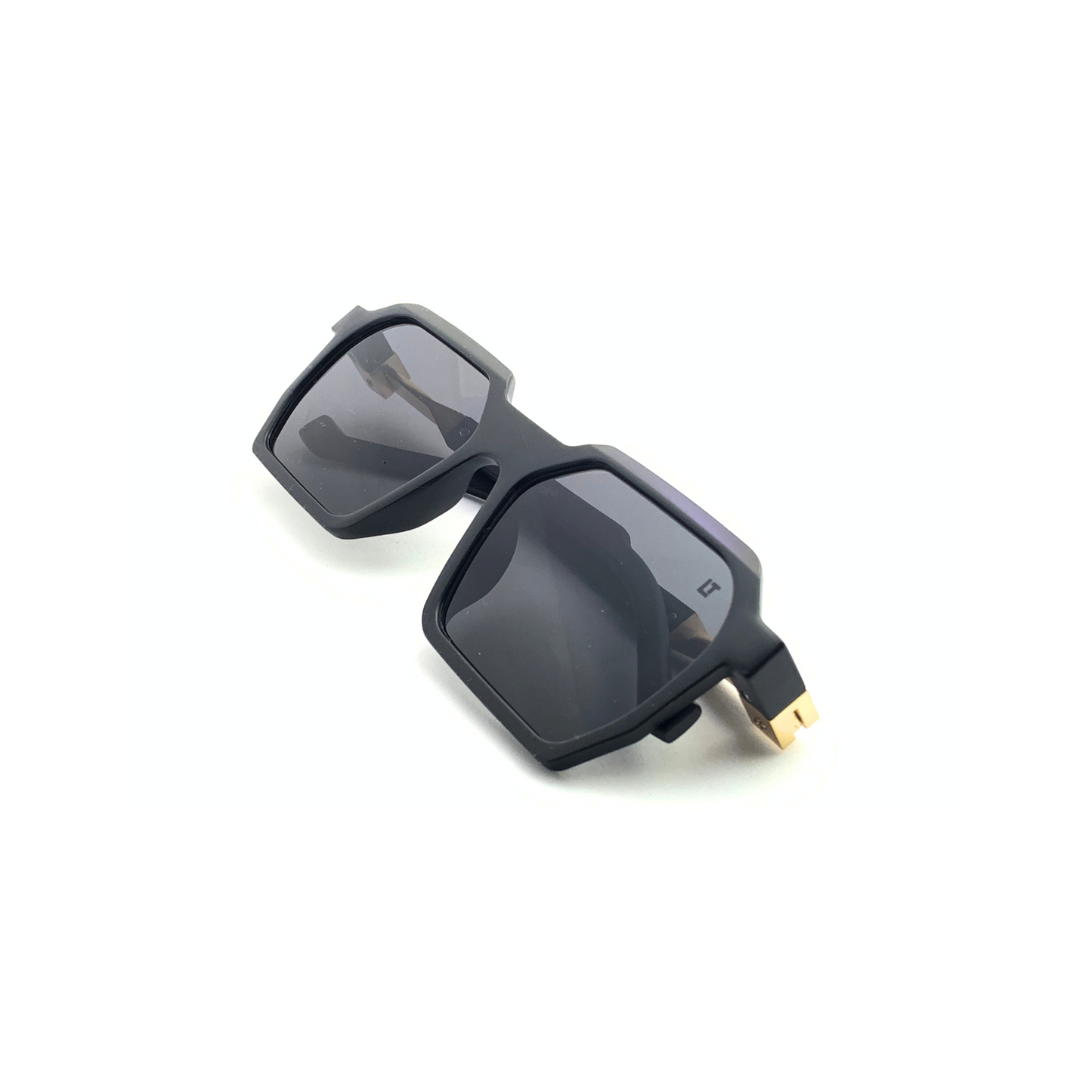 Essentials "Bounce" Black Hexagon Unisex Sunglasses