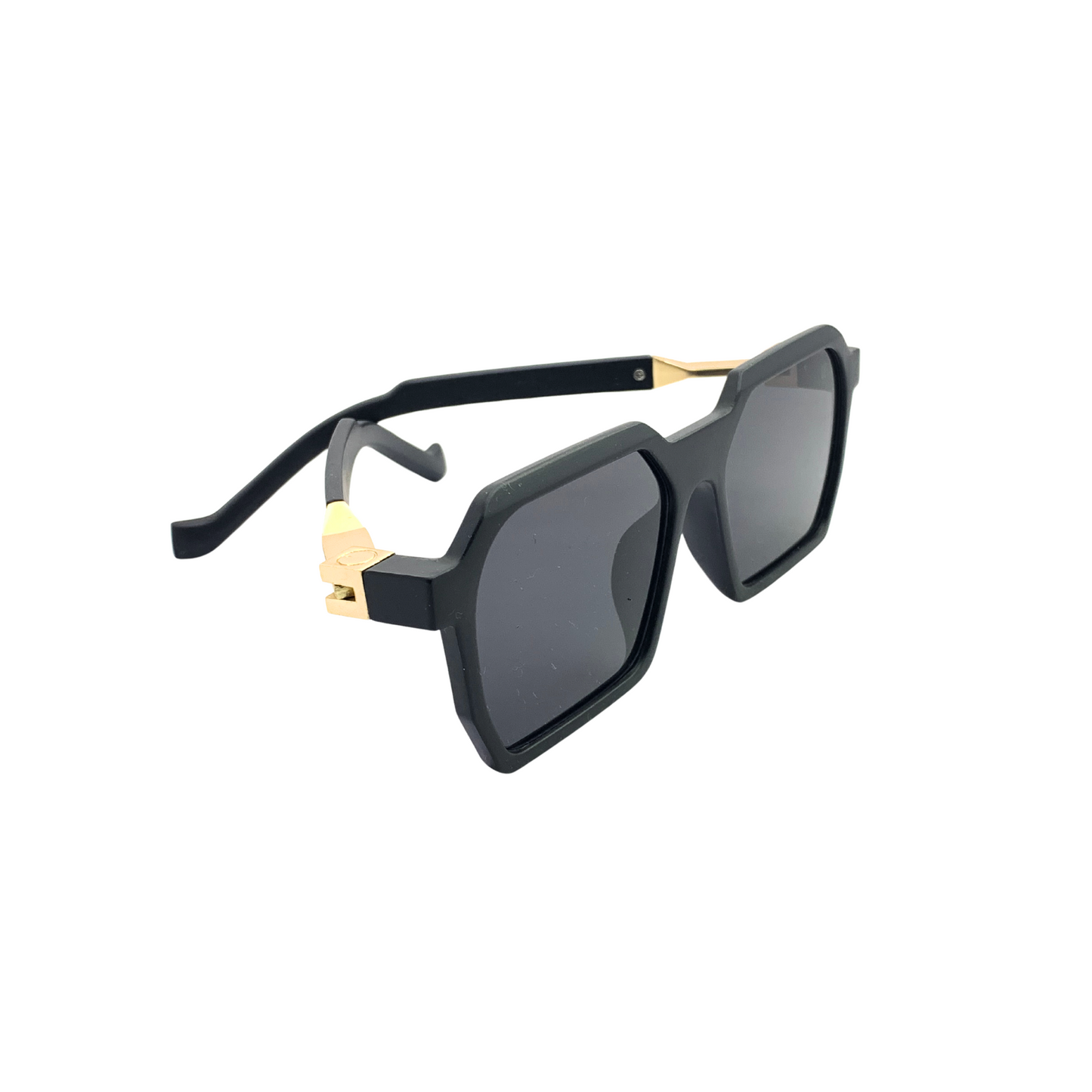 Essentials "Bounce" Black Hexagon Unisex Sunglasses