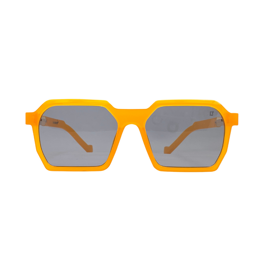 Essentials "Bounce" Orange Hexagon Unisex Sunglasses