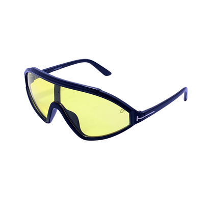 Hip Hop Yellow Geometric Unisex Sunglasses