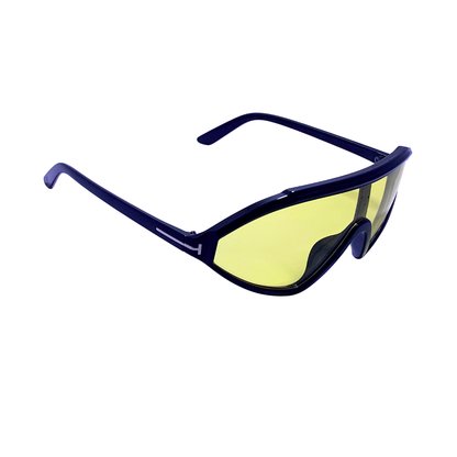 Hip Hop Yellow Geometric Unisex Sunglasses