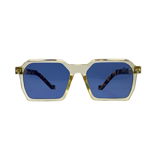 Essentials "Bounce" Transparent Hexagon Unisex Sunglasses