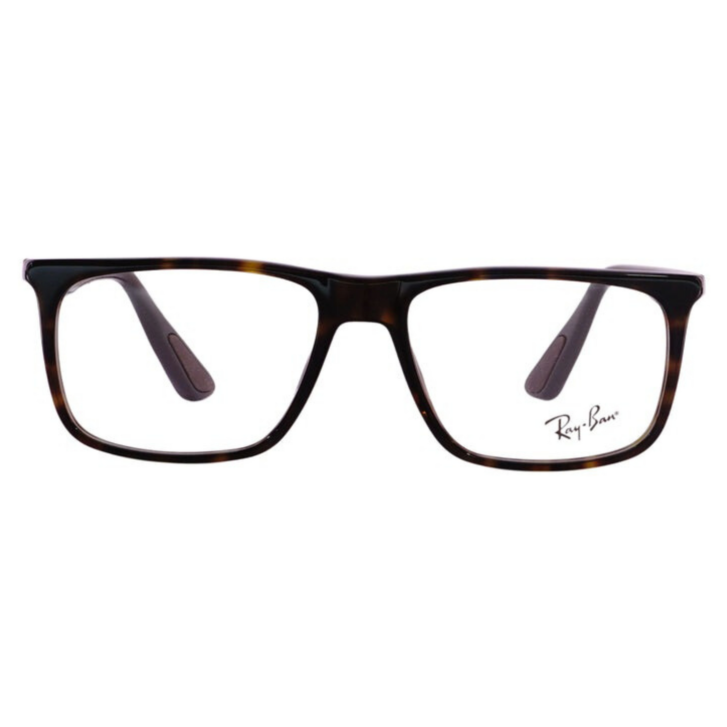 Ray-Ban Havana Men Brown Rectangle Eyeglasses RB5389I201254