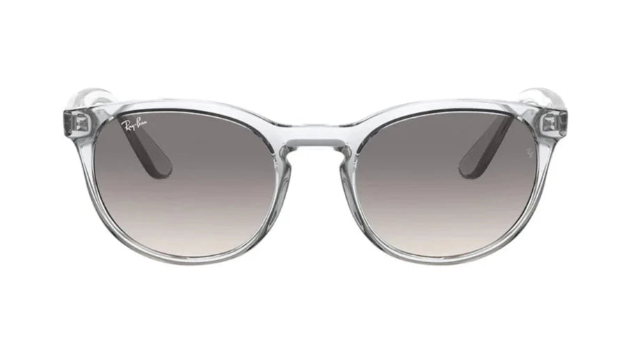 RAY-BAN Gray Transparent Round Unisex Sunglasses RB4252I 6447/1152