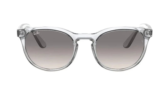 RAY-BAN Gray Transparent Round Unisex Sunglasses RB4252I 6447/1152